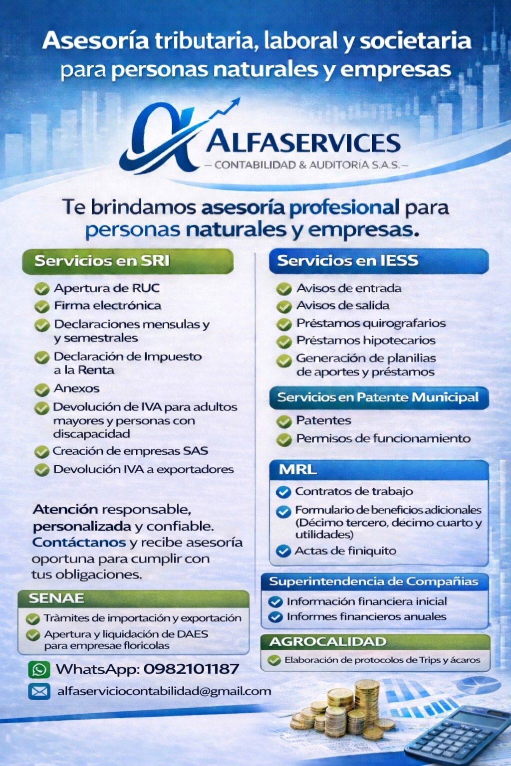 Portafolio de servicios AlfaServices